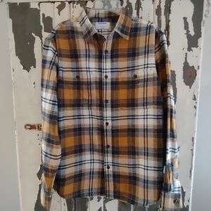 HANDSOME DOUBLE BRUSHED PLAID MEDIUM NWOT